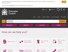 Tablet Screenshot of doncaster.gov.uk